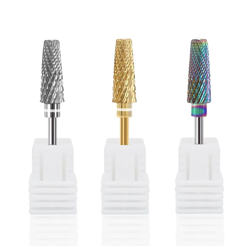 Tungsten Carbide Nail Drill Bits Dead Skin Removal Nail Tool 5 in 1 Nail Drill Bit for Drill Machine Accessories