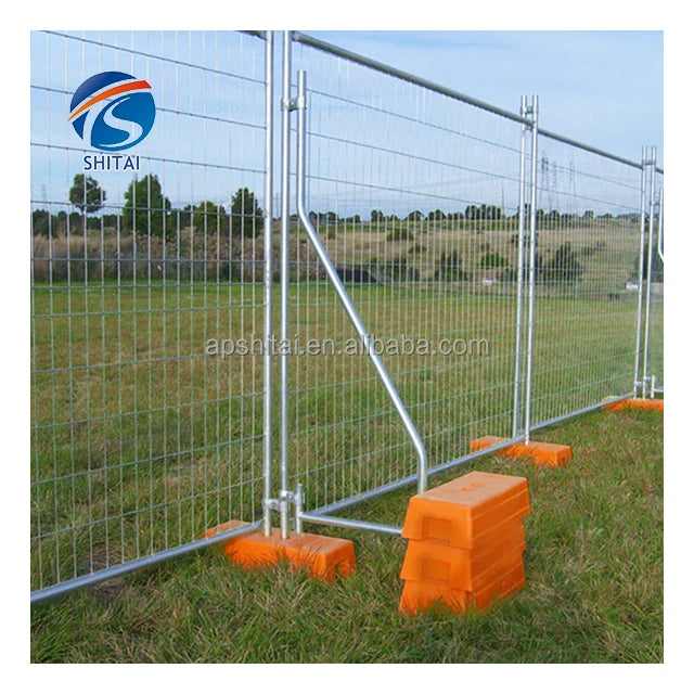 Hot Sale High strength construction fence galvanized portable temporary fence welded removable australia temporary fence for sale