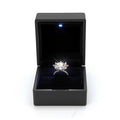 Black Blue Purple Red Jewelry Packaging Led Lighting Ring Box With Light Jewellery Packaging Boxes for Jewelry Plastic Gift Box