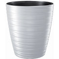 68L Maze plastic planter with reservoir in white 47.5 (length) x 47.5 (width) x 52.3 (height) cm