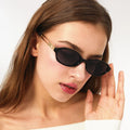 Logo Custom 2025 Trendy Retro Men Metal Punk Sun Glasses UV400 Small Oval Women Sunglasses