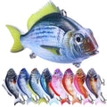 New 60mm 80mm 90mm Vib Lure Vibration Hard Freshwater Fishing Lure With Printed Soft Tail Plastic Steel Material