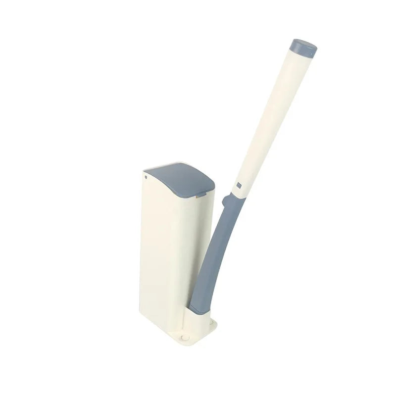 Disposable ABS Toilet Cleaning Brush Set with No Dead Corners Dirt Removal Includes Disposable Toilet Brush Replacement Head