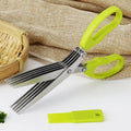 Heavy Duty New Essentials 5 Blade Salad Multifunctional Stainless Steel Kitchen Scissors