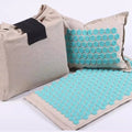 Premium Acupressure Mat Pillow Set for Beginners Linen Material Neck/Back Pain Relief Heat Function Portable Carry Bag Durable