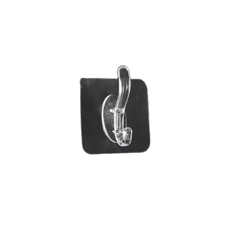 Hot Sale Transparent Rail Multi-Purpose Coat Hat Hook Hooks Strong Adhesive Crystal Hooks Rail for Kitchen Bathroom