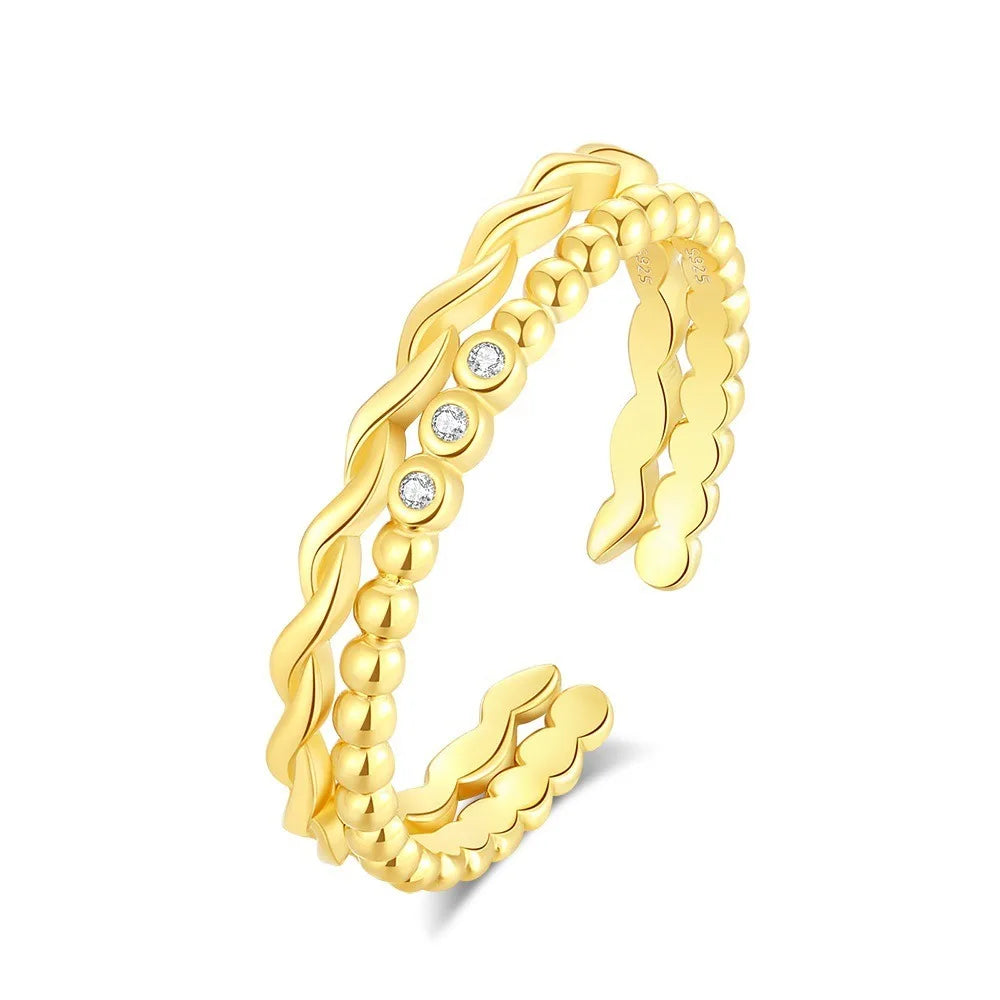 925 Sterling Silver Jewelry High Quality Custom Zircon Minimalist Stack Mossanite Diamond Engagement Wedding Ring