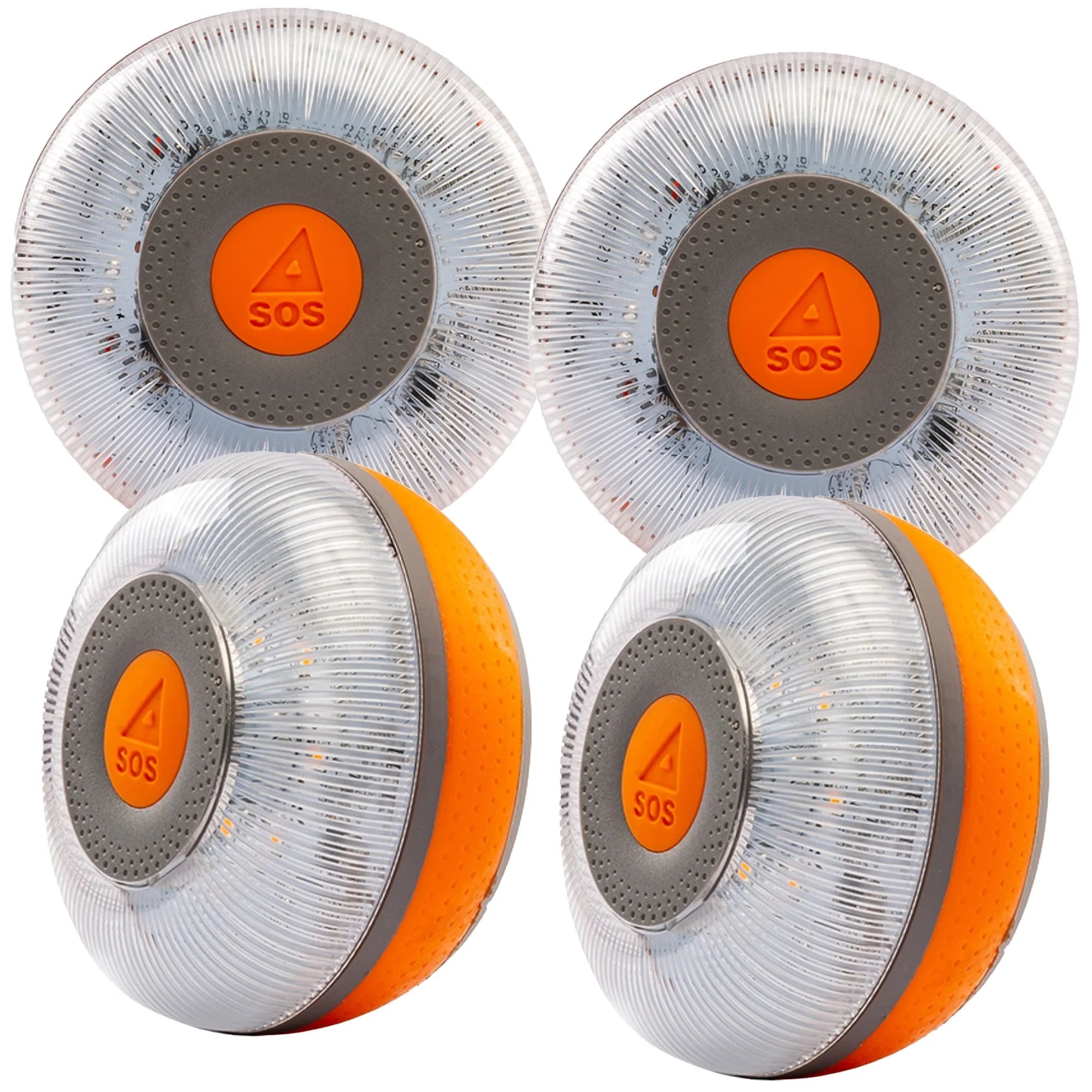 FlashLED SOS 4 units: V16 connected Emergency Light DGT approved with SIM and data service included.
