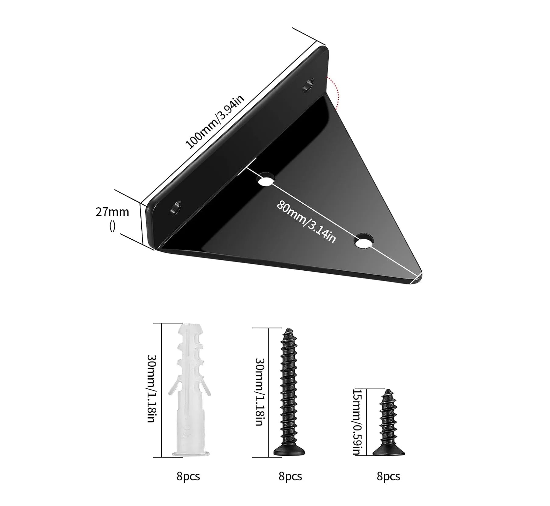 Floating Shelf Brackets Heavy Duty Hidden Floating Shelves Brackets 4 X 3 Inches Triangle Corner Brace Support Brackets