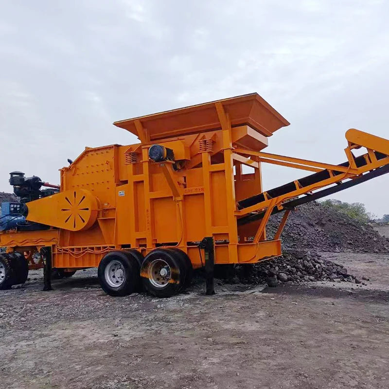 Mobile Mini Rock Stone Hammer Crusher for Limestone Rap Aggregate Crushing