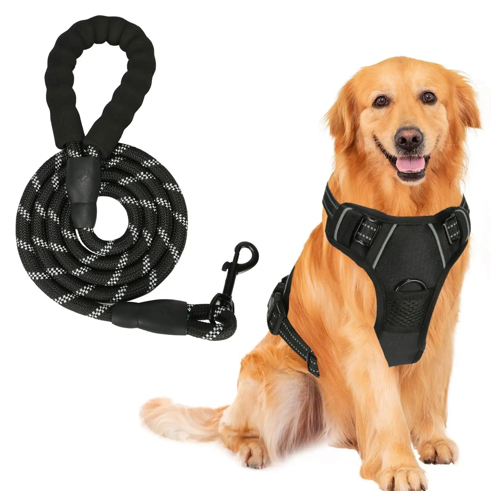 Luxury No Pull Dog Training Harness New Custom Reflective Tough Nylon Neoprene Adjustable from Small to XL for Pets up to 0.5kg