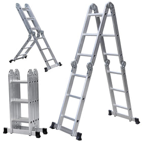 Multifunctional Industrial Foldable Aluminum Alloy Combination Ladders with Extended Reach
