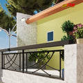 Elegant Iron & Stainless Steel Balconies for Villa Gardens-Modern Design Enhances Outdoor Living