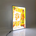 LED Advertising Rectangular Poster Frame for Restaurant & Cinema Indoor Decorative Tempered Glass Light Box