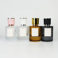 Luxury 50ml Custom Empty Perfume Bottles Round Colorful Refillable Glass Perfume Bottle With Pump