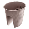 RATOLLA OVAL 6L. flower pot dimensions (mm) 298x242x225 Mocca color