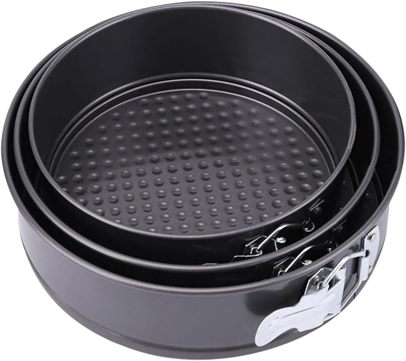 Carbon Steel Cake Baking Mold Set Non-Stick Round Shape with 3 Size for Oven