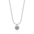 XMZ050 925 Sterling Silver Minimalist Style Charm Choker Pendant Fashionable Moissanite Necklace for Women's Party Gift Jewelry