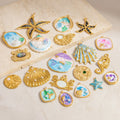 Fashion Jewelry Accessories Waterproof Summer Charms 18K Gold Plated Pendant for Jewelry Making MegaBDM
