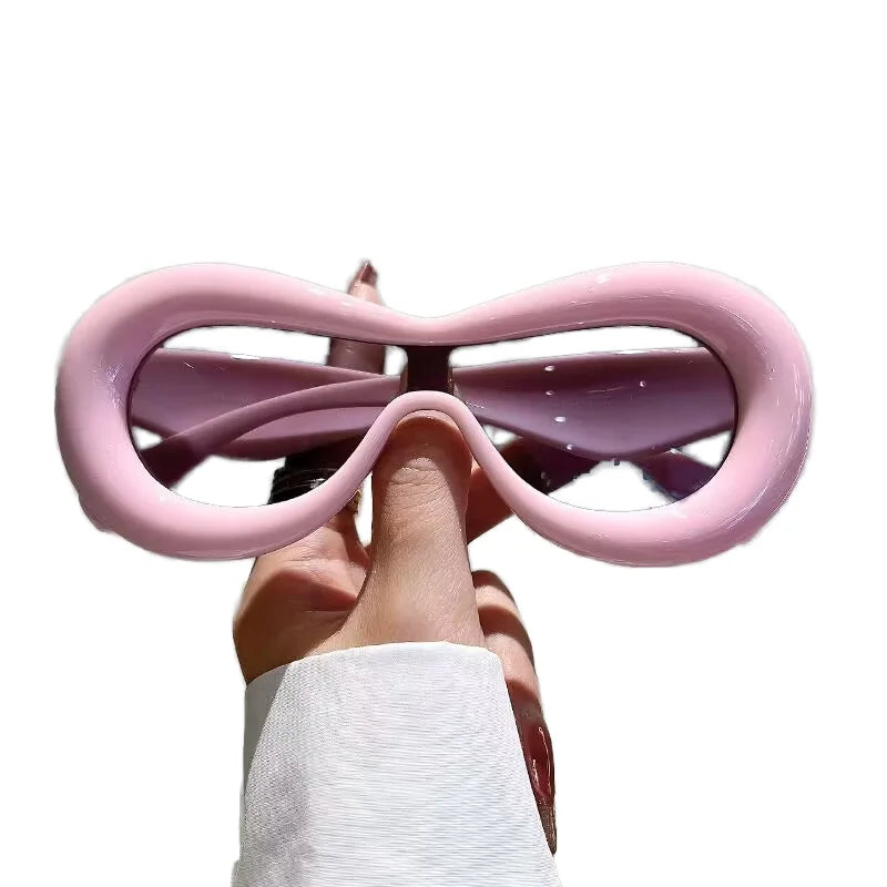 AI-MICH Wholesale Custom Logo Eyewear Candy Color Pc Sun Glasses New Trendy Polarized Light Shape Sunglasses