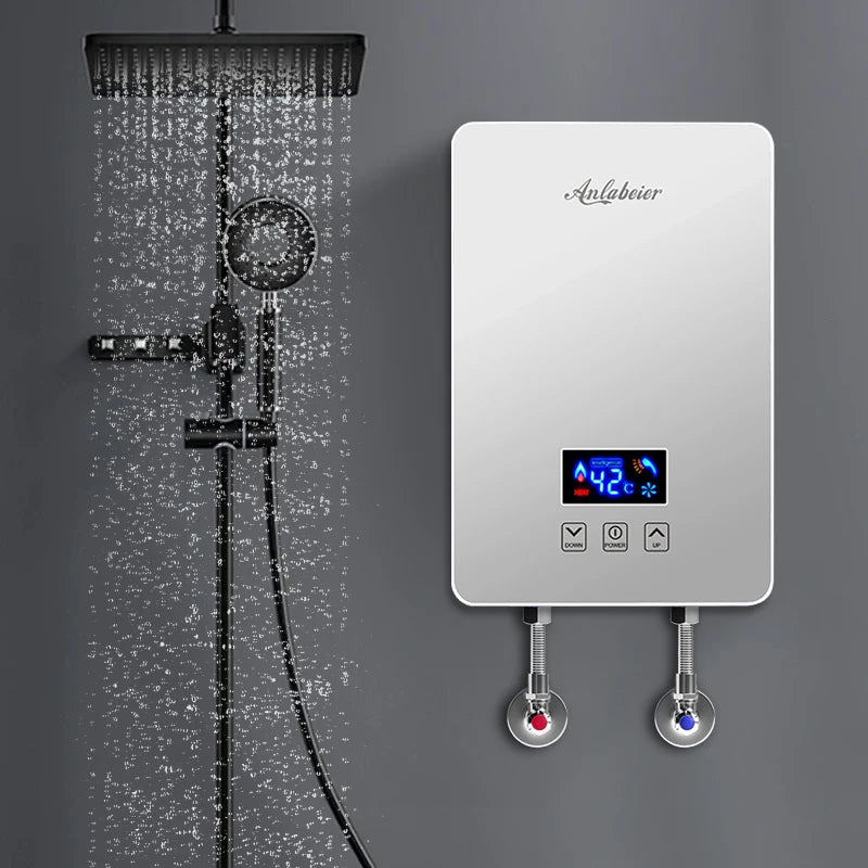 220V 240V 3500w Kitchen Using on Demand Instant Tankless Portable Electric Shower Water Heater