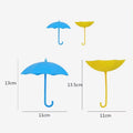 In Stock Cute Umbrella Shape Hook Seamless Nail-free Sticky Hook Key Holder Kitchen Bathroom Decoration Creative Wall Hooks
