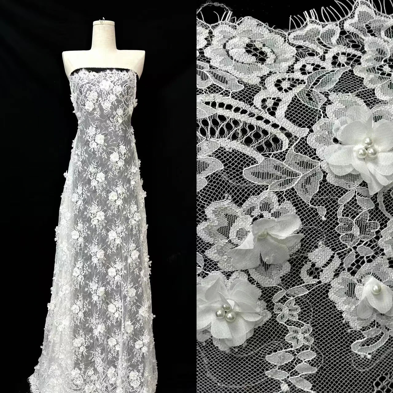 Custom Sequin Flowers Woven Fabric Geometric Pattern Home Textiles Accessories