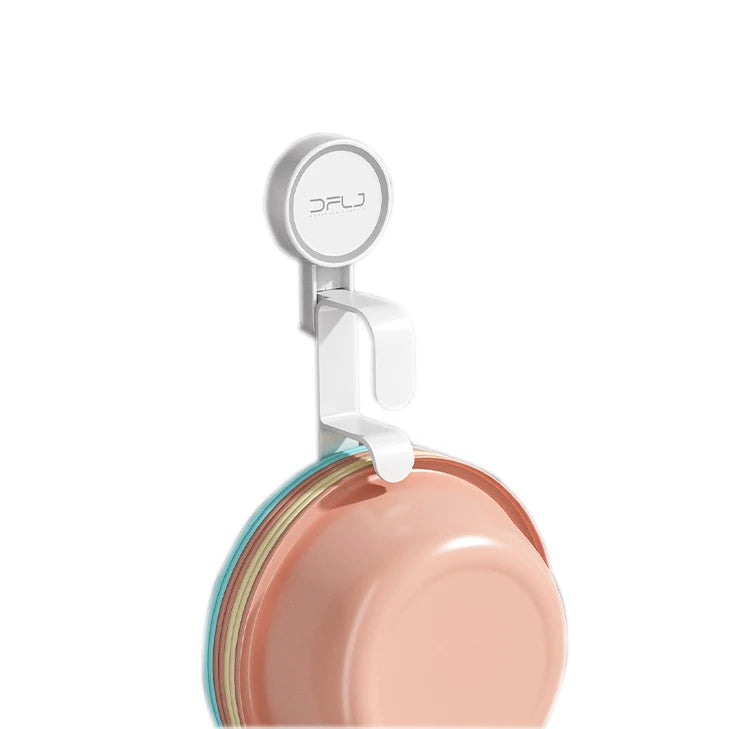 2 Layer Suction Cup Wall Mount Basin Organizer Hanging Towel Washbasin Holder Hooks Wall Organisation for Wall Without Drilling