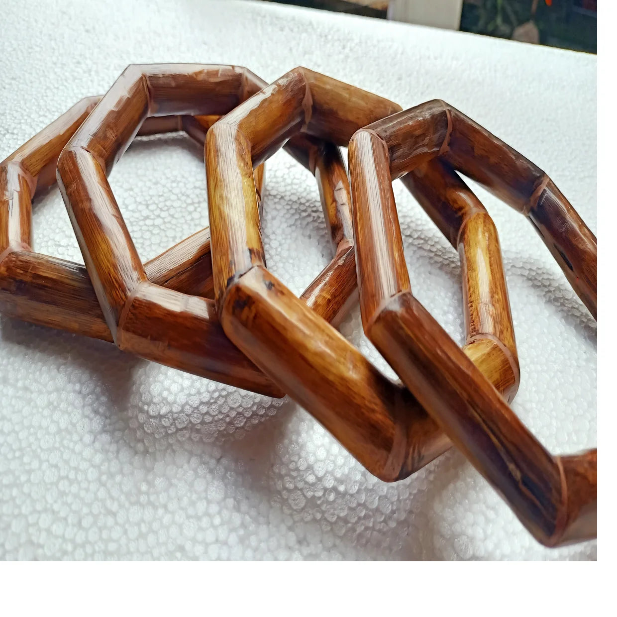 Custom Made Wood Bag Handles for Kitchen Use-Durable and Portable for Designer Bags and Supply Stores Resale