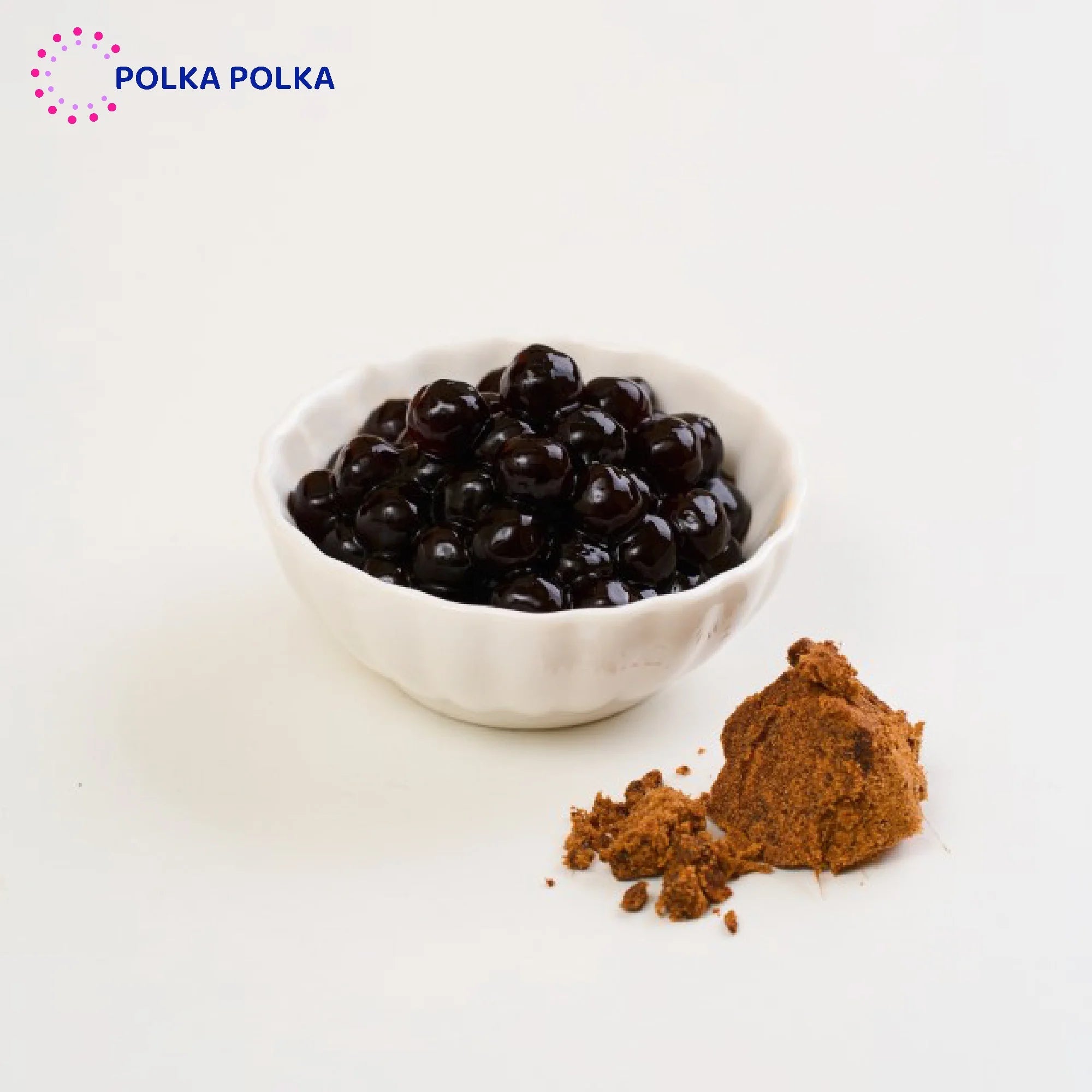 Instant Ready-to-Serve Brown Sugar Boba Tapioca Pearls Bubble Tea Ingredient From Taiwan in Bag 1KG