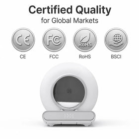 Self Cleaning Automatic Cat Litter Box Lettiera Automatic 65L Odor Isolation Patented Safety Design Factory Direct Bulk