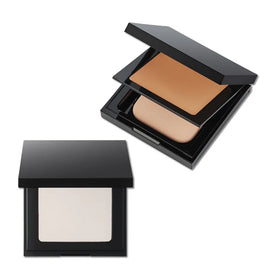 Multi-color Single Black Square Box Pressed Powder Matte Waterproof Strong Covering Custom Logo Pressed Compact Powder