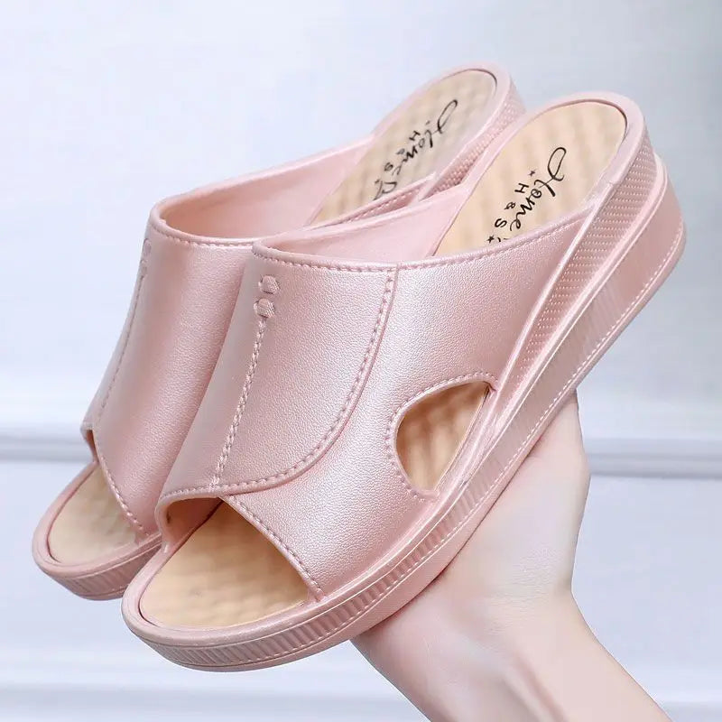 Women's Slide slippers Wholesale Summer Sandals for Outdoor Indoor Wear Nonslip Wedge Beach Designer Casual Shoes for Women