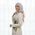 Spring/Summer Women Beach Silk Scarf Shawls Floral Printing Georgette Hijab Scarf Headscarf 180*85cm