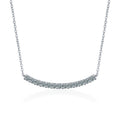 XMZ081 Minimalist D Color Moissanite Pendant Necklace for Women Lady S925 Silver All Diamond Neck Chain Necklaces Wholesale Gift