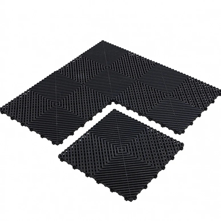 Interlocking Garage Tiles Grey Interlocking Plastic Base for Tile PP Modular Floor