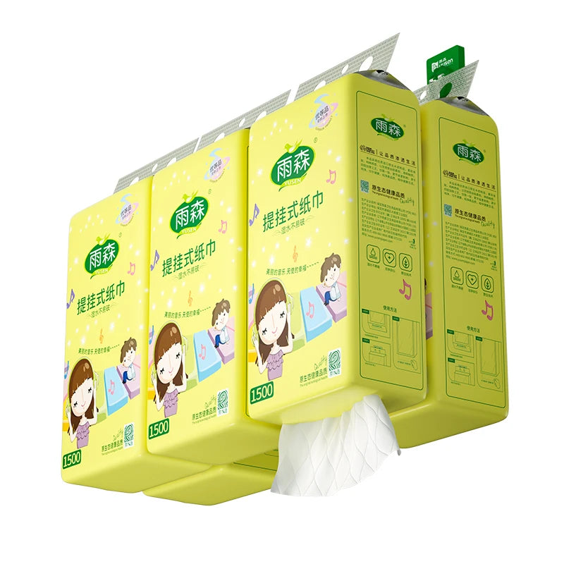 Factory Competitive Price Tissue Bottom Pull Hanging Facial Tissue