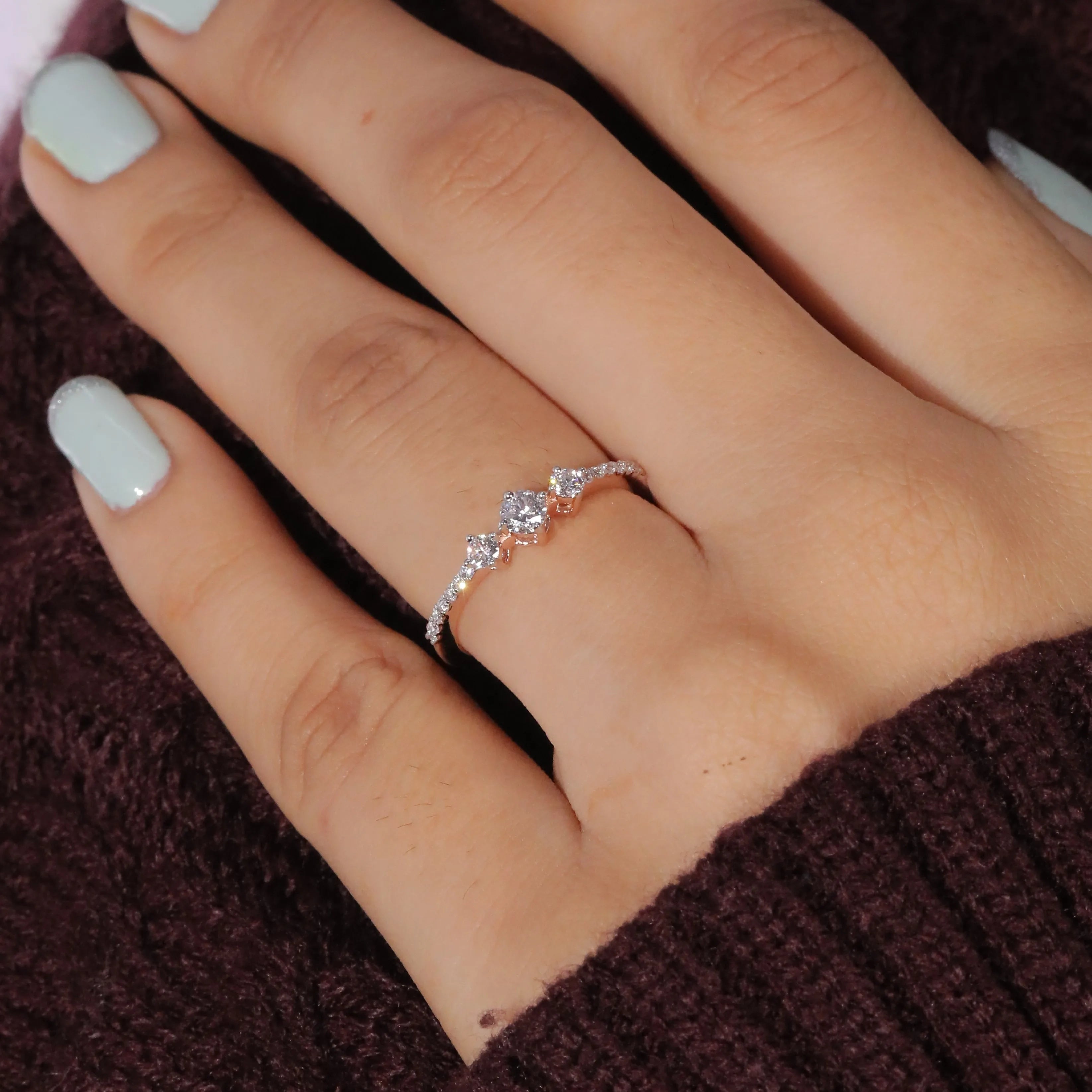 14K Gold Plated Thin Platinum Eternity Stacking Finger Rings for Women & Girls Cute Silver Gold Color for Weddings & Gifts