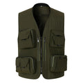Zipper Pocket Utility Formal Vest Custom Outdoor Summer Breathable V-neck Men's Outer Wear Hunting Fisherman Waistcoat
