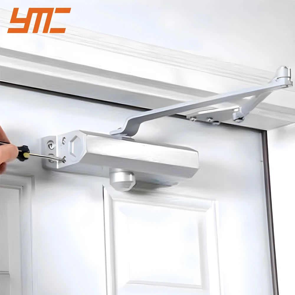 Soft Closing Adjustable Aluminum Alloy Heavy-Duty Modern Automatic Spring Door Closer Hydraulic Opener