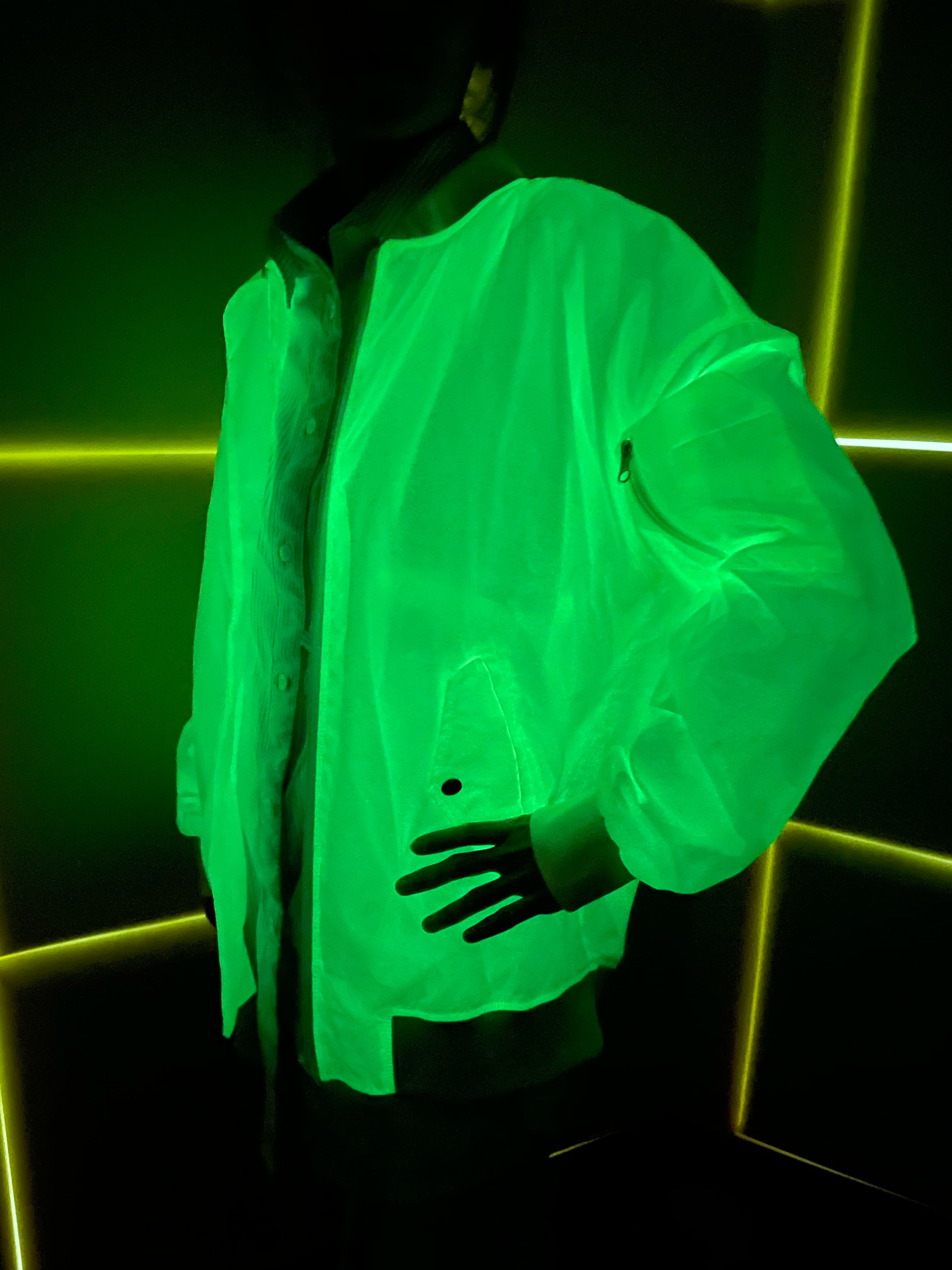 Rainbow Reflective and Glow in the Dark Fabric for Reflective Jacket