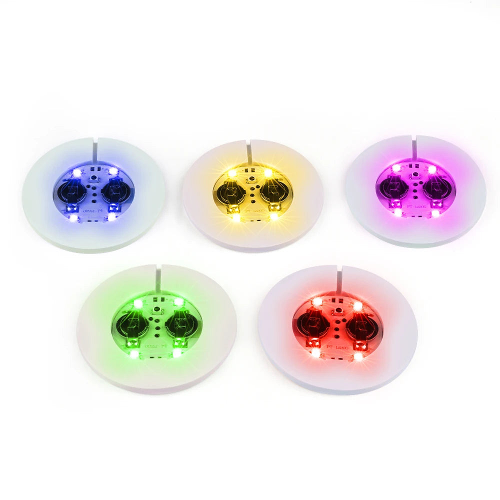 Led Stickers Drink Decorations Bartender Mat Bartender Table Bar Drink Mat Cocktail Bar Coasters Light up Ice Cubes for Drinks