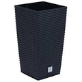 Rato 91.5 liter pot with insert 40 x 40 x 75 cm in anthracite color