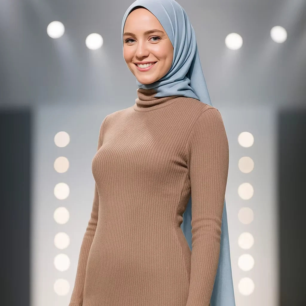 YXT036 Thick Winter Sweater Warmth Basic Design Elegance 2026 Eid Tiktok Ig Modest Factory Price Wholesale