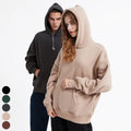 New Style Streetwear Fashion Cotton Polyester Thick Custom Logo No String Oversized Drop Shoulder Unisex Mens Hoodies