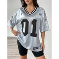 Y2K Retro Long Letter T-Shirt Quick Dry Breathable Mesh Jersey Men Oversized Hip Hop Fashion Loose Fit Silk Screen Printing