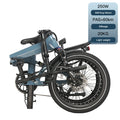 Naicisports 20" Magnesium Alloy Folding E-Bike for Urban Short Commute 7-Speed Lightweight Seat Post Battery KENDA Tires