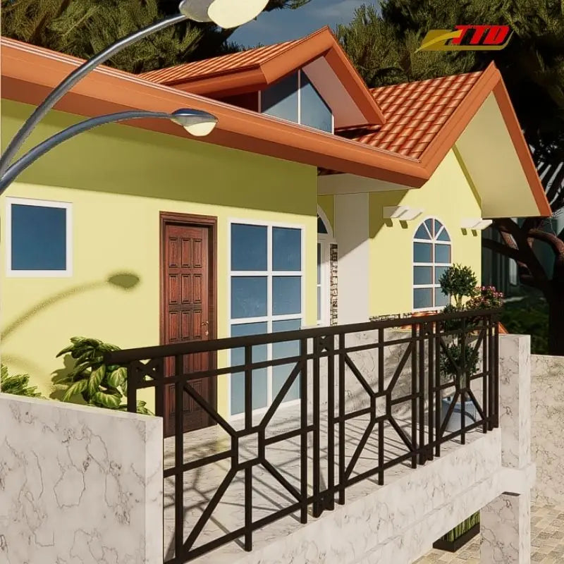 Stylish Modern Wrought Iron Balcony Railing Options Enhance Your Villa Outdoor Space with Secure and Beautiful Design