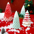 Large pine Christmas tree candle mold silicone mold suitable for candle making Christmas tree DIY cake decoration