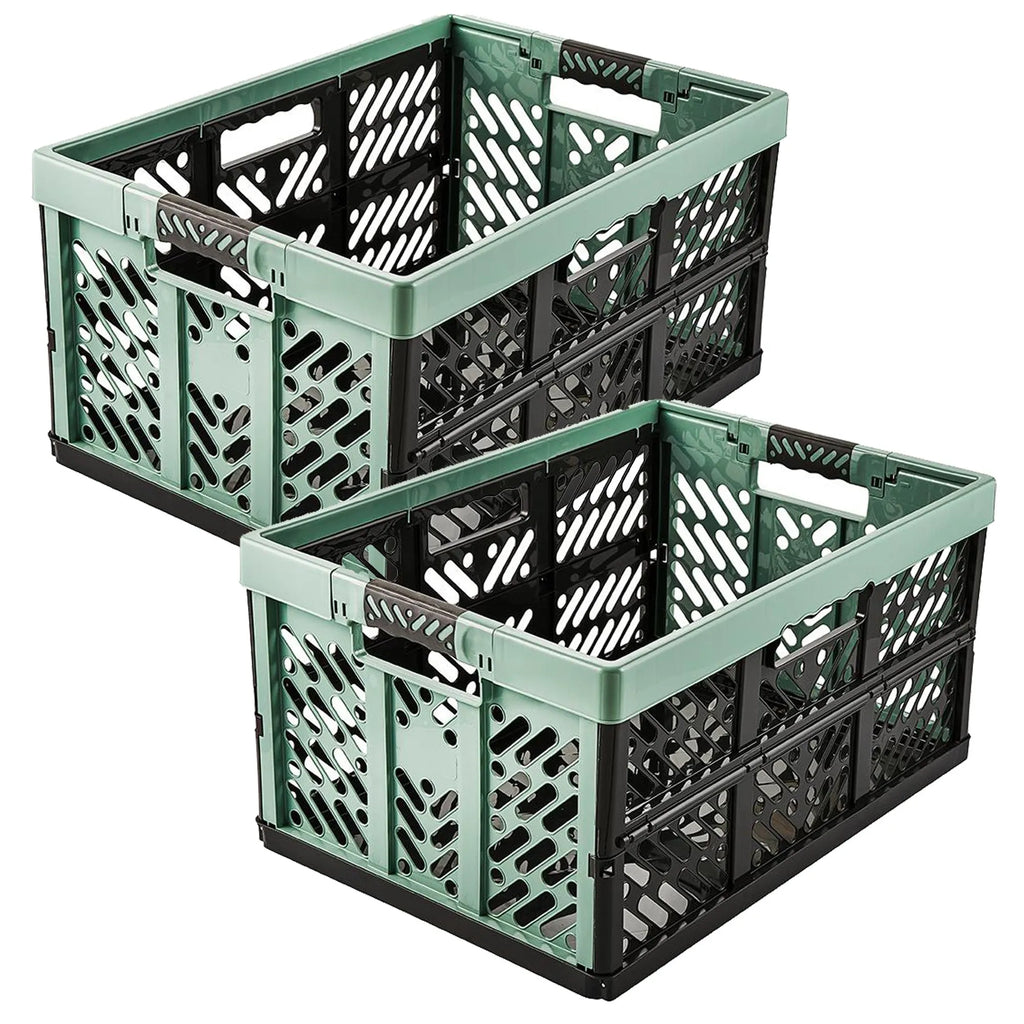 Pack of 2 Storage Boxes 54 x 37 x 28 45 L each Nordic Green